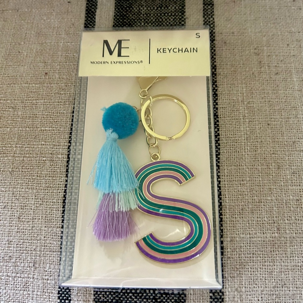 Expressions Multicolor Keychain/Bag Charm “S”